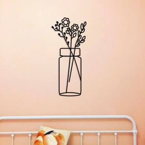 Acessório Decorativo de Parede Metal-467 – Preto – 58 x 61 cm