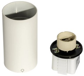 Foco moderno branco para sistema de calhas monofásico GU10 35mm - Iconic Ruby Honey