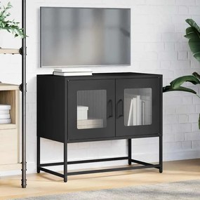 Móvel de TV 68x39x60,5 cm aço laminado a frio preto