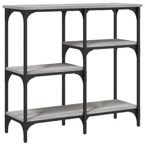 Mesa consola 80x29x75 cm derivados de madeira cinzento sonoma