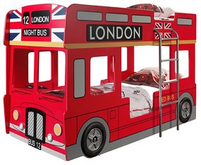 Beliche Infantil Autocarro de Londres com Luzes LED Vermelho
