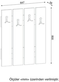 Cabide Anita – Branco – 64,7x80x3,6 cm | Tribo Home