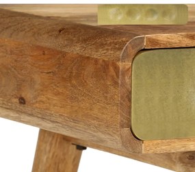 Mesa de centro madeira de mangueira maciça 90x50x40 cm