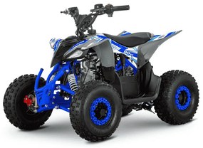 MINI MOTO 4 GASOLINA PARA CRIANÇAS  velocidade até 50Km/h C/Limitador 110cc Roan Ratte R6 Automática Azul