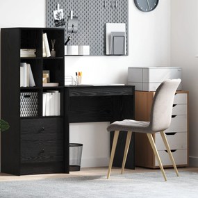 mesa de escrita Carvalho Preto Madeira engenheirada 70 x 40 x 76 cm