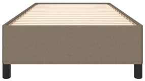 Estrutura cama sem colchão 90x200 cm tecido cinza-acastanhado