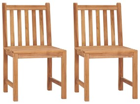 3 pcs conjunto de jantar p/ jardim madeira de teca maciça