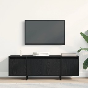 Móvel para TV vidaXL Preto Carvalho 120x30x40,5 cm Madeira engenheirad