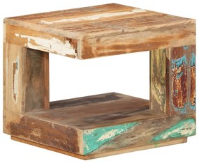 Mesa de centro 45x45x40 cm madeira recuperada maciça