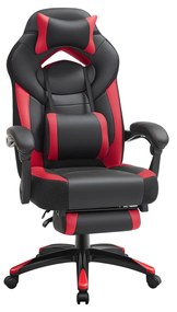 Cadeira executiva SONGMICS, ergonômica, preta, vermelha OBG77BR