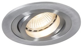 Foco embutido inteligente moderno aço incl. Fonte de luz Wifi GU10 - Rondoo