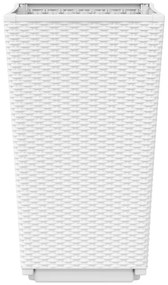 Vasos/floreiras 4 pcs 32,5x32,5x57 cm PP branco