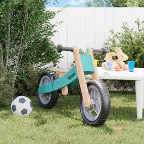 vidaXL Bicicleta de equilíbrio p/ crianças 2 em 1 azul-claro