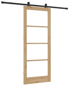 Porta Deslizante vidaXL com Kit de Ferragens 'ORKDAL'86x211 cm
