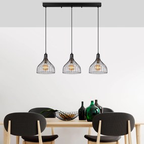 Candeeiro de Teto Cafu – Preto Antigo – 94 x 25 x 121 cm