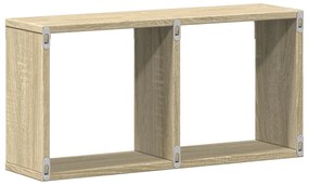 Armário de parede 60x16x30 cm derivados madeira carvalho sonoma