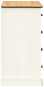 Aparador Salamanca de 4 Gavetas em Madeira Maciça Branco de 113 cm - D