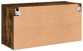 Móvel de parede para TV 80x30x41 cm carvalho fumado