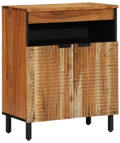 vidaXL Buffet Natural 60 x 33,5 x 75 cm Madeira Sólida de Acácia