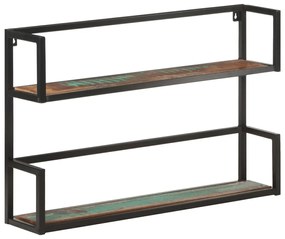 vidaXL Estante de parede 90x20x60 cm madeira recuperada maciça