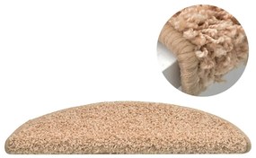 Tapete/carpete para degraus 15 pcs 56x17x3 cm dourado