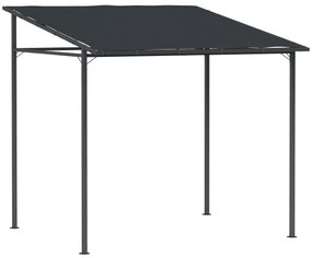 Pérgola de Parede 2,4x2,4 m Pérgola de Jardim com Teto Inclinado Prote