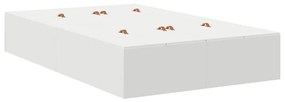 Cama de Armazenamento Branca 120x190 cm