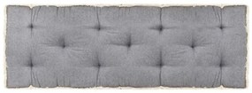 vidaXL Almofadão para sofá de paletes 120x40x7 cm antracite