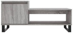 Mesa de centro 100x50x45 cm derivados madeira cinzento sonoma