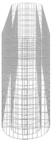 Canteiro elevado/cesto gabião 260x50x100 cm ferro galvanizado