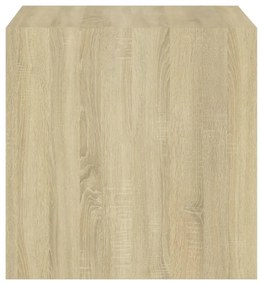 Armários de parede 2 pcs derivados de madeira carvalho sonoma