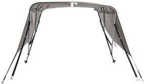 Toldo de 3 arcos Bimini c/ paredes laterais 183x(185-198)x137cm