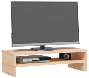 Suporte para monitor (52-101)x22x14 cm madeira de pinho maciça