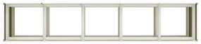 Vaso floreira 200x40x80 cm aço laminado a frio branco