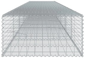 Cesto gabião com cobertura 600x100x50 cm ferro galvanizado
