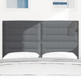 Cabeceira vidaXL Design Simples Cinza Escuro 140 cm Tecido de Corduroy