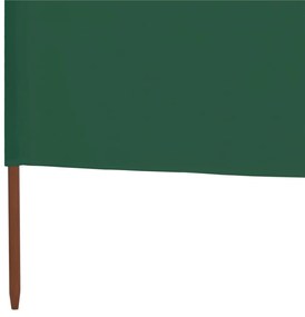 Para-vento com 9 painéis em tecido 1200x80 cm verde