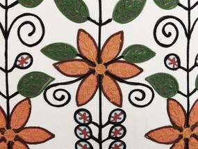 Almofada decorativa bordada em algodão multicolor 50 x 50 cm VELLORE Beliani
