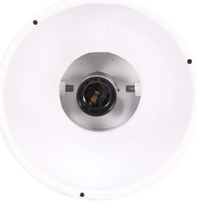 Candeeiro de teto industrial E27 madeira de mangueira branco