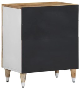 Mesa de cabeceira 50x33x60 cm madeira de mangueira maciça