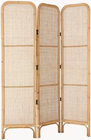 Biombo dobrável em vime Baffle (3 painéis)