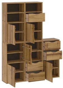 Móveis de apoio 5 pcs ODDA 40x24x79 cm pinho de madeira maciça