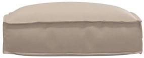Almofada de Palete pra Assento Taupe 50x50x12 cm Tecido Oxford