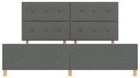 Estrutura de Cama vidaXL Cinza Escuro 200x200 cm em Tecido