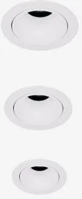Pack De 3 Downlights Led Embutidos Com Molduras Redondas Ø5 Cm Em Alumínio Orelva Branco & Branco Cálido 2700k & 3 W & 19º - Sklum