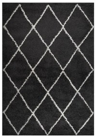 vidaXL Tapete shaggy de pelo alto 160x230 cm creme/antracite
