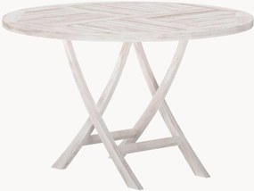 Mesa redonda de jardim em madeira de teca Kenya, Ø 120 cm