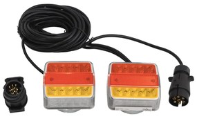vidaXL Farolins de reboque 2 pcs lâmpada LED 12V vermelho