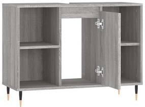 Armário de casa de banho 80x33x60 cm deriv.madeira cinza sonoma