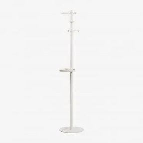 Cabide De Pé Em Ferro Tharelia Tapioca Bege - Sklum